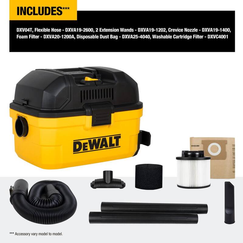 DEWALT 4 Gal. Poly Wet/Dry Vac - DXV04T