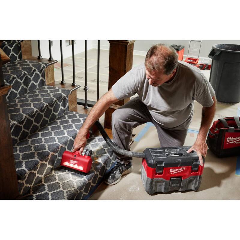 Milwaukee M12 AIR-TIP 1-1/4 in. - 2-1/2 in. Wet/Dry Shop Vacuum Utility Nozzle Attachment Kit with CP 2.0 Ah Battery and Charger - 0980-20-48-59-2420
