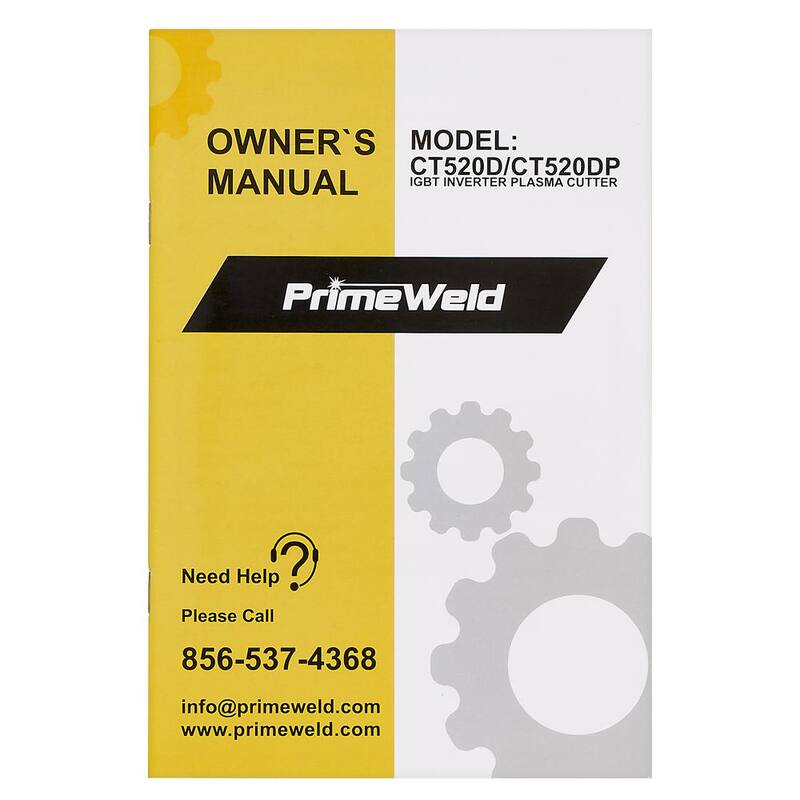 PrimeWeld 50 Amp Plasma Cutter, 200A TIG/Stick Welder Combo Machine 1/2 in. Clean Cut, 110/220-Volt CT520D - CT520D
