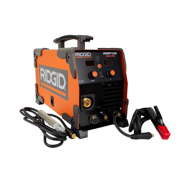 RIDGID 190 Amp, 120-Volt/240-Volt Electric, Multi-Process Welder - RMP190