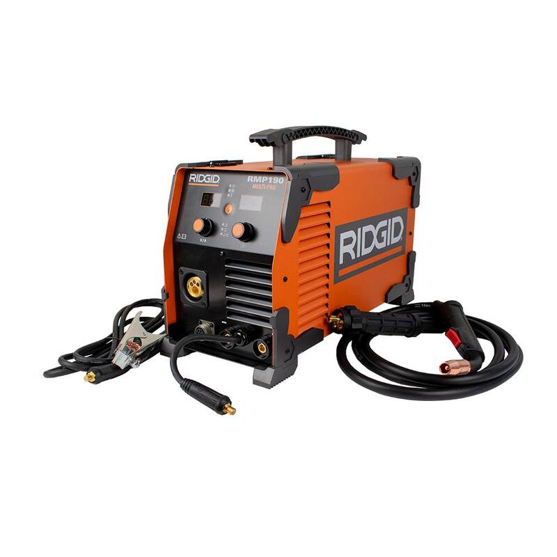 RIDGID 190 Amp, 120-Volt/240-Volt Electric, Multi-Process Welder - RMP190