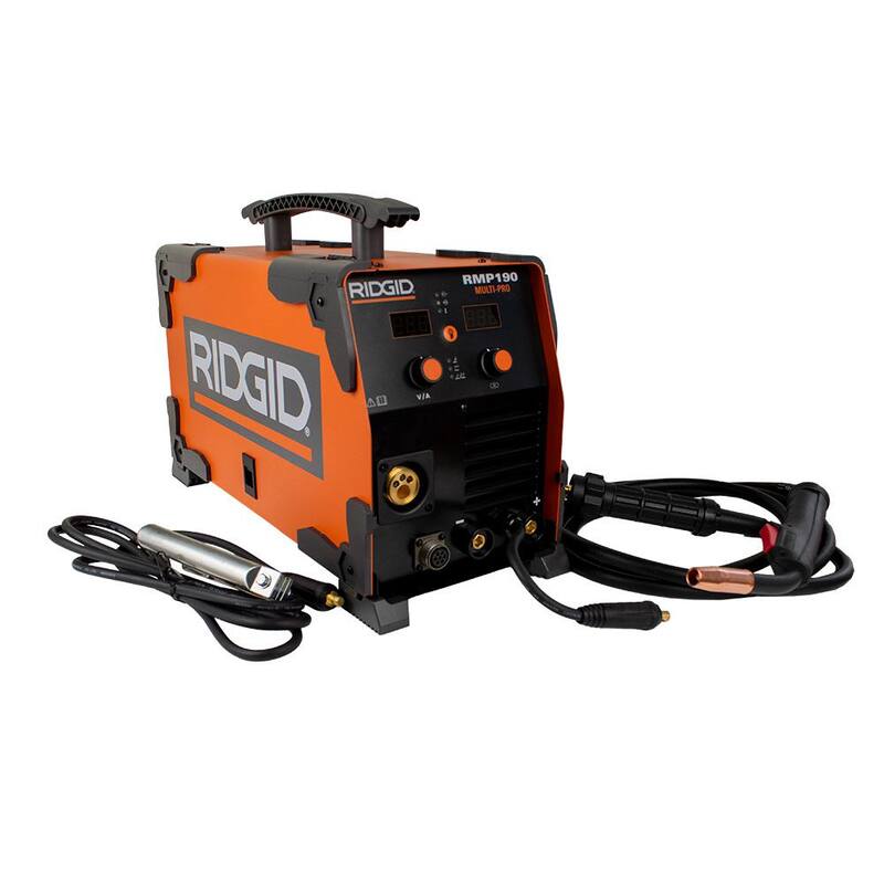 RIDGID 190 Amp, 120-Volt/240-Volt Electric, Multi-Process Welder - RMP190