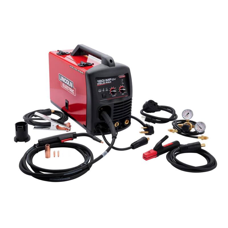 Lincoln Electric 180 Amp Weld-Pak 180i Multi-Process Stick/MIG/Flux-Core/TIG/Aluminum MIG Welder, 120V or 230V with Spool Gun - K5387-6