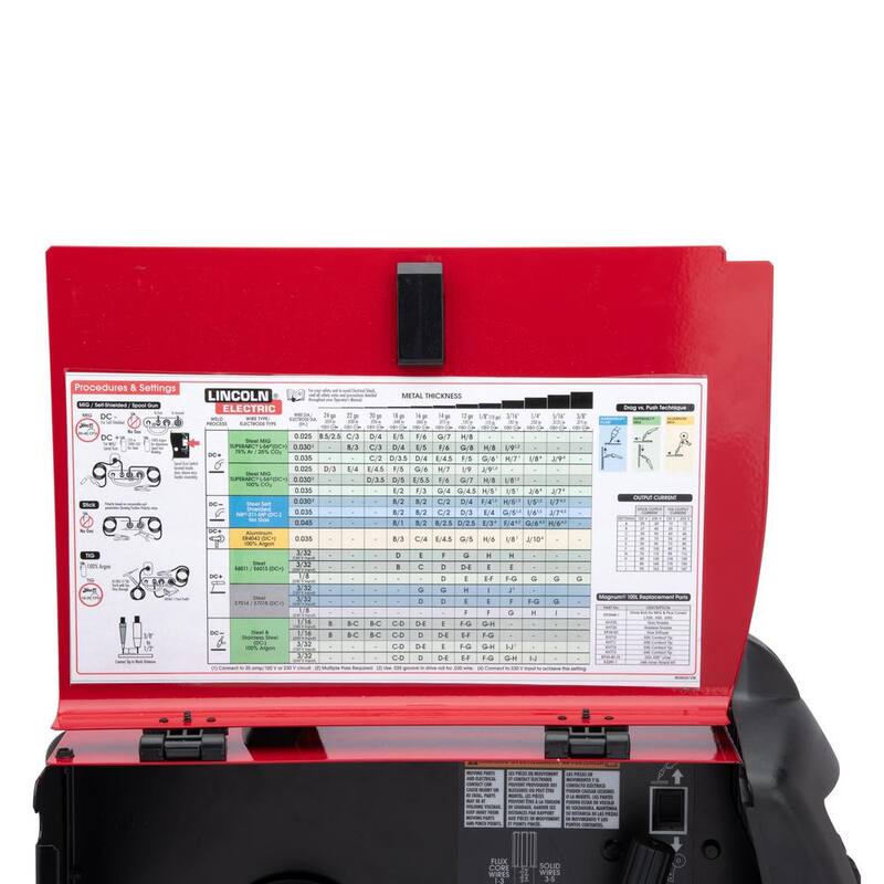 Lincoln Electric 180 Amp Weld-Pak 180i Multi-Process Stick/MIG/Flux-Core/TIG/Aluminum MIG Welder, 120V or 230V with Spool Gun - K5387-6