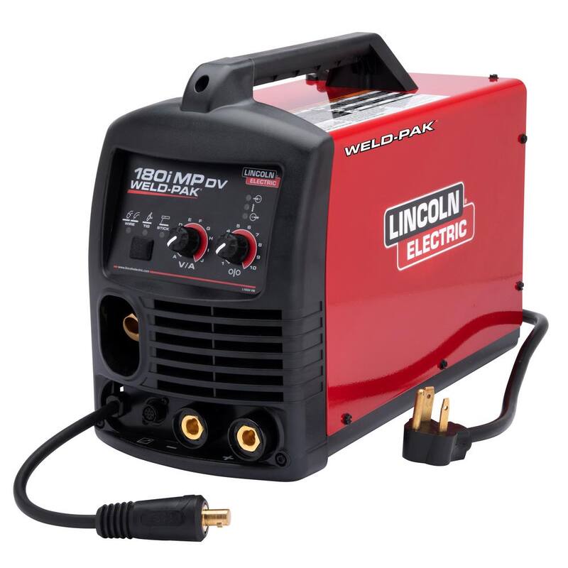 Lincoln Electric 180 Amp Weld-Pak 180i Multi-Process Stick/MIG/Flux-Core/TIG/Aluminum MIG Welder, 120V or 230V with Spool Gun - K5387-6