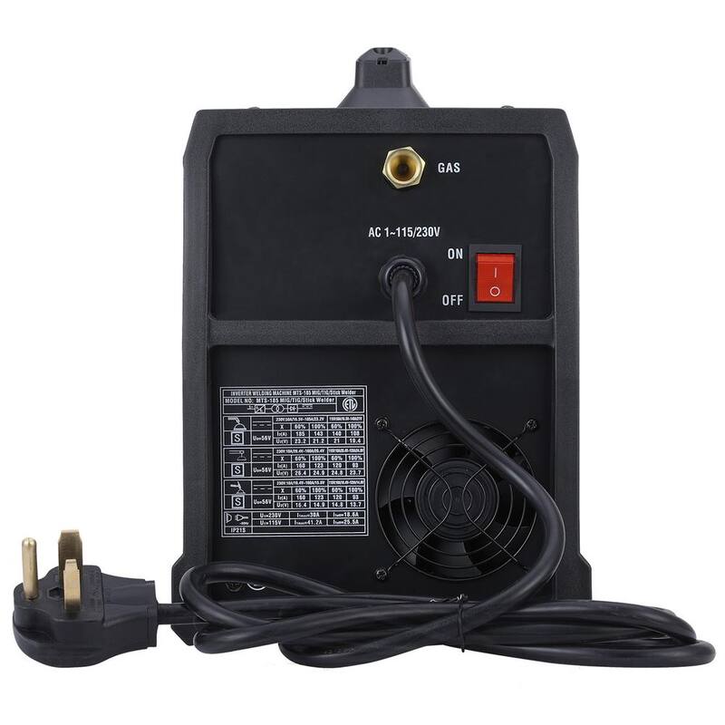 AMICO POWER MTS-185,185-Amp MIG Flux-cored Lift-TIG Stick Arc Welder, 100-250V, Compatible Spool Gun: SPG15180 - MTS-185
