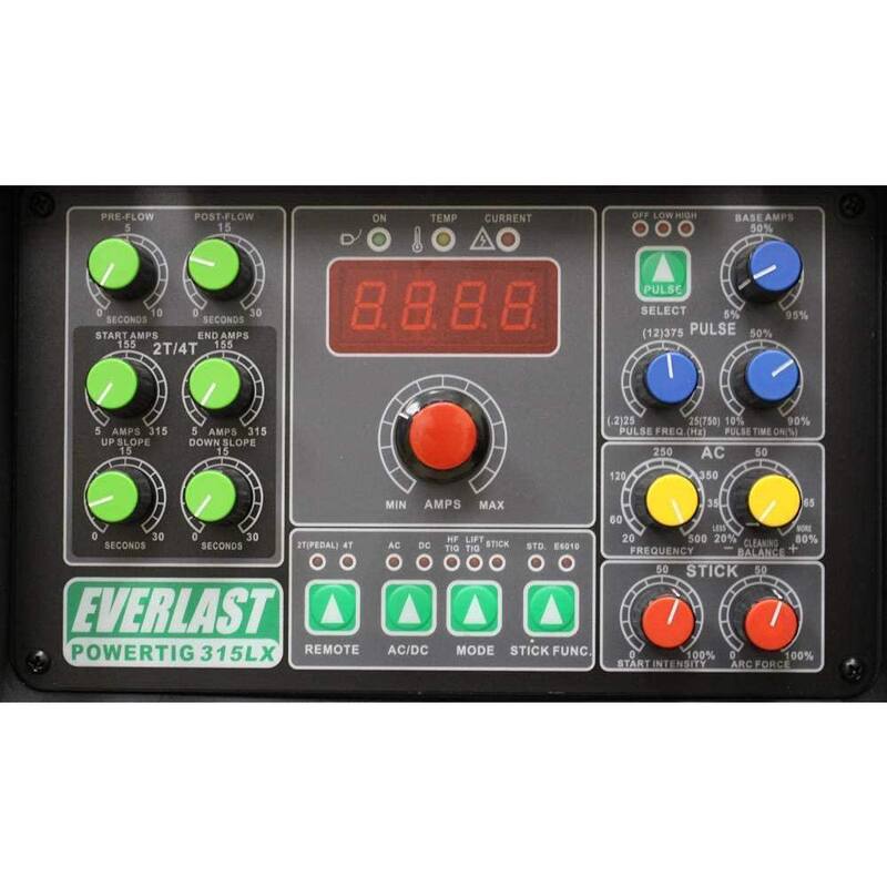 Everlast 315 Amp PowerTIG 315LX IGBT Digital Inverter AC/DC Stick/TIG Welder with High Frequency and Lift TIG Start, 240V - PowerTIG 315LX