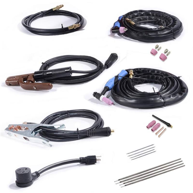 AM AMICO ELECTRIC Plasma Cutter/TIG/Stick Arc 3-in-1 Combo DC Welder 50A-Plasma Cutter 200A-TIG-Torch 200A-Stick Arc Welding Machine - CTS-200