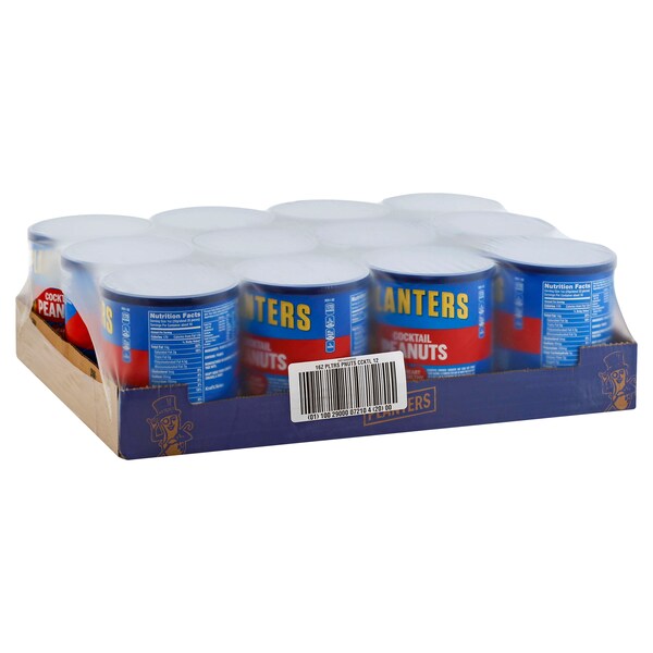Maní Cacahuate Planters para Coctel 16 oz. Lata, Paquete de 12 - 10029000072104