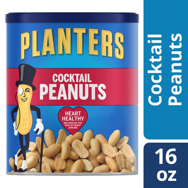 Maní Cacahuate Planters para Coctel 16 oz. Lata, Paquete de 12 - 10029000072104