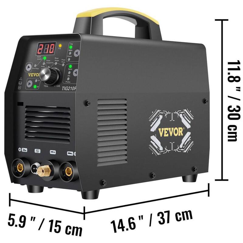 VEVOR 3-in-1 HF TIG ARC Clean Welder 210 Amp Welding Machine with Pulse and Torch - DHJSHHDQXMCMC7DWLV5