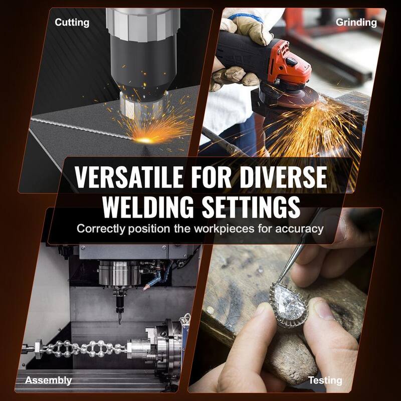 VEVOR Rotary Welding Positioner 10KG, 0-90° Welding Positioning Turntable Table with 8.1 In. 3-Jaw Lathe Chuck Volt - HJBWJX10KG20A453NV1-0726