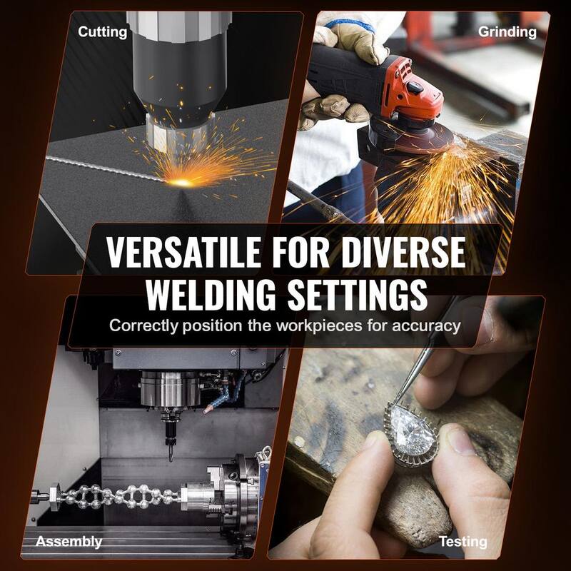 VEVOR Rotary Welding Positioner 66 lbs./30KG, 0-90° Welding Positioning Turntable Table 1-12RPM 80W, Grinding, Volts - HJBWJX30KG80ONXXLV1-0726