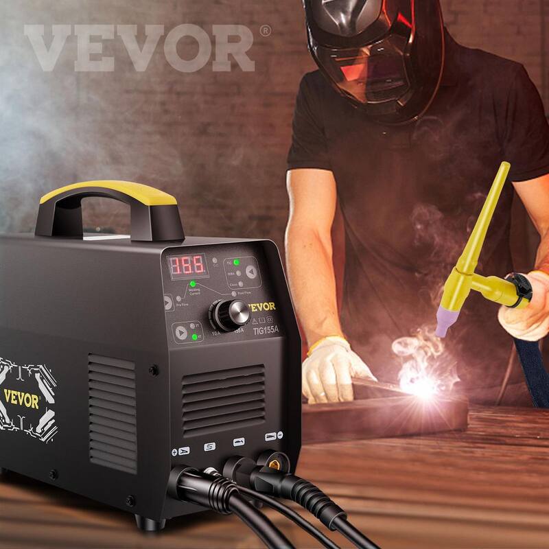 VEVOR Welder 3-in-1,155 Amp Digital Arc Welder, 110-Volt High Frequency TIG/Stick/Clean Welding Machine w/IGBT Inverter - DHJSHHDQXMCTIYMQ4V1-0920
