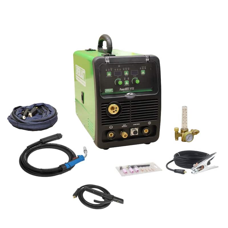 Everlast 140 Amp 110-Volt AC Voltage Input DC MIG/TIG/Stick Multi-Process Welder Compact and Lightweight - PowerMTS 141Si
