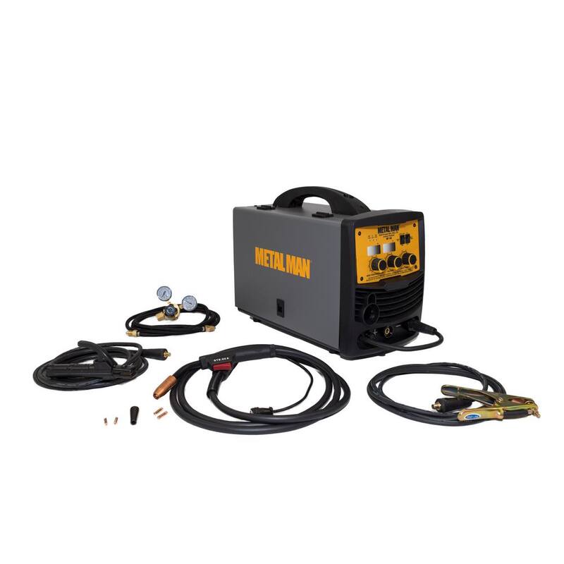 METAL MAN 140 Amp 120-Volt Input Power Inverter Mig, Flux Core, DC Stick Welder - MP140T