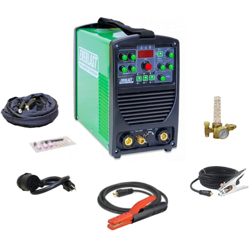 Everlast 200 Amp Power i-TIG 201 IGBT Digital Inverter DC Stick/TIG Welder with High Frequency and Lift TIG Start, 120V/240V - i-TIG201