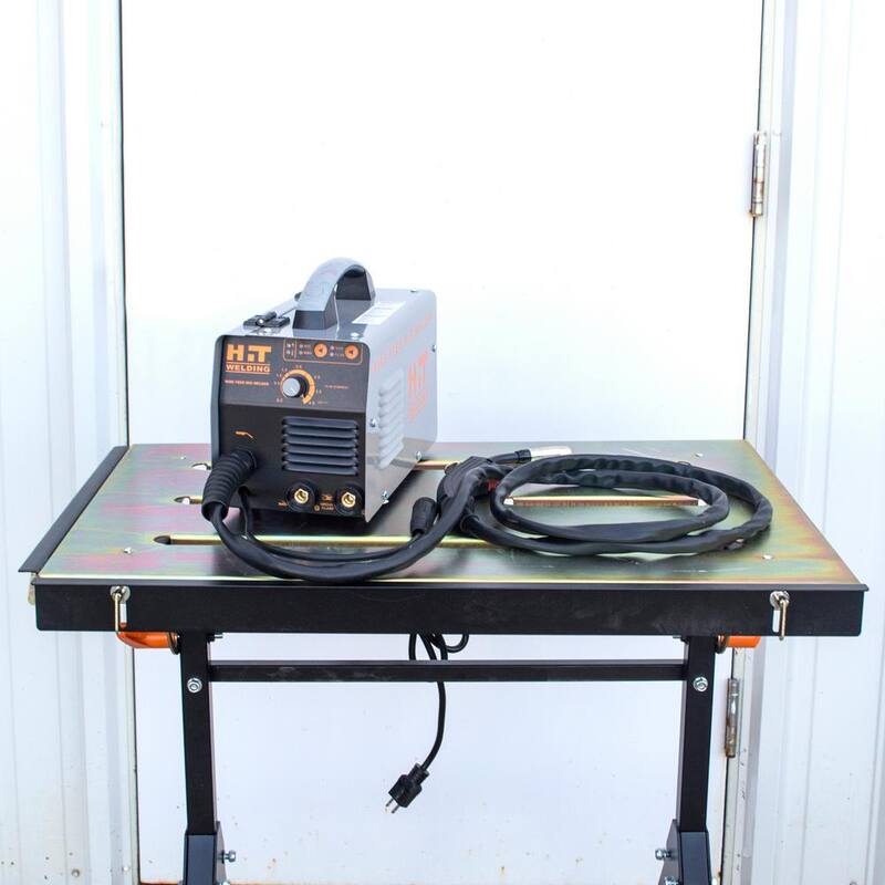 HIT Welding 80 Amp 120-Volt Electric Flux-Cored, MIG, Arc and TIG Multi-Process Welder Kit - 805406