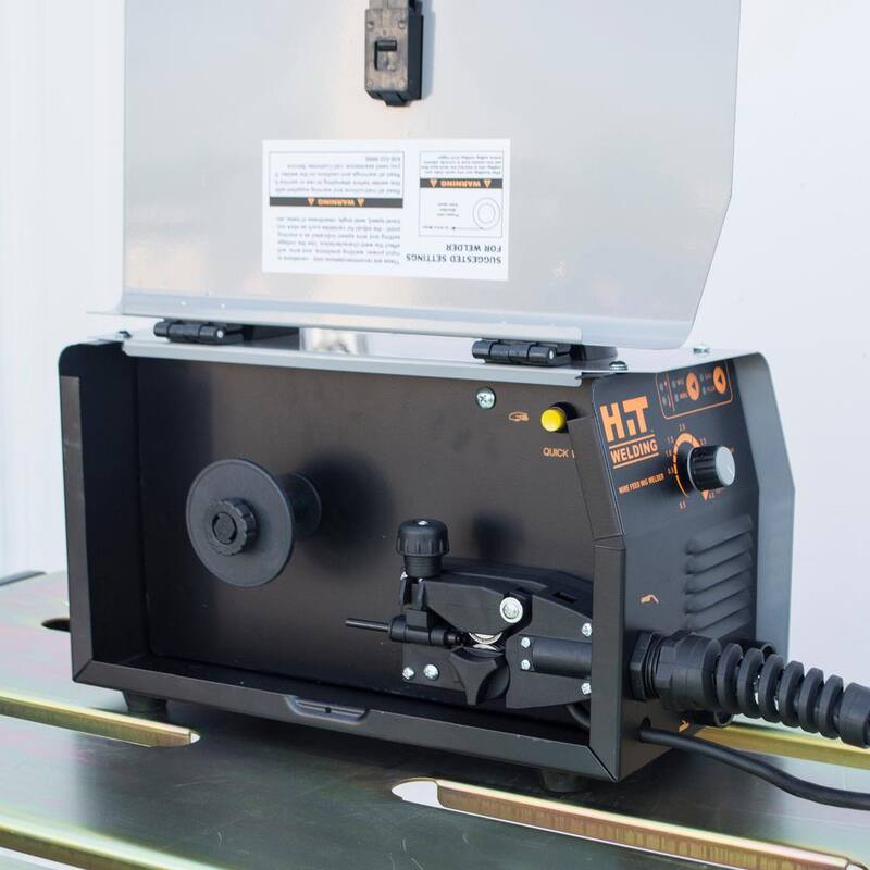 HIT Welding 80 Amp 120-Volt Electric Flux-Cored, MIG, Arc and TIG Multi-Process Welder Kit - 805406