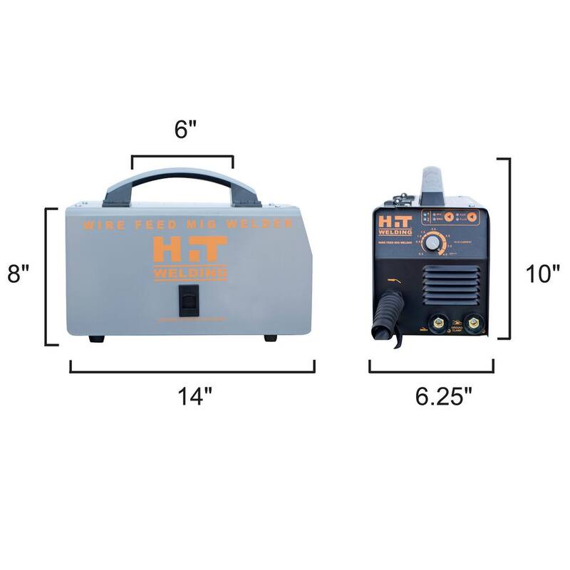 HIT Welding 80 Amp 120-Volt Electric Flux-Cored, MIG, Arc and TIG Multi-Process Welder Kit - 805406