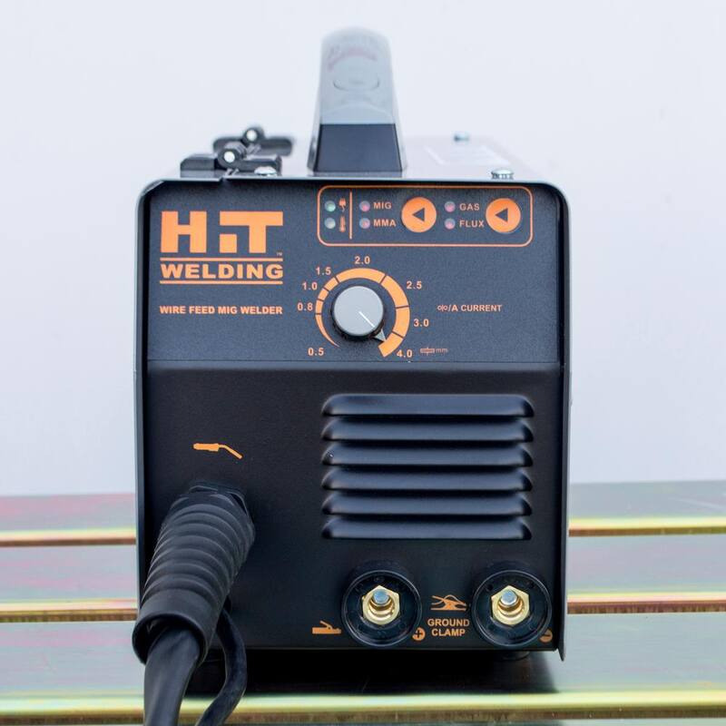 HIT Welding 80 Amp 120-Volt Electric Flux-Cored, MIG, Arc and TIG Multi-Process Welder Kit - 805406