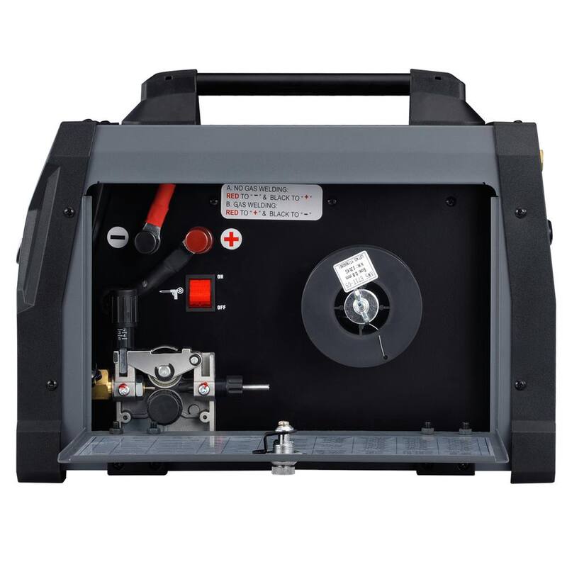 AM AMICO ELECTRIC 165 Amp MIG Wire Feed/Flux Core/TIG Torch/Stick Arc Welder, Weld Aluminum with 2T/4T 110-Volt/230-Volt Welding - MTS-165