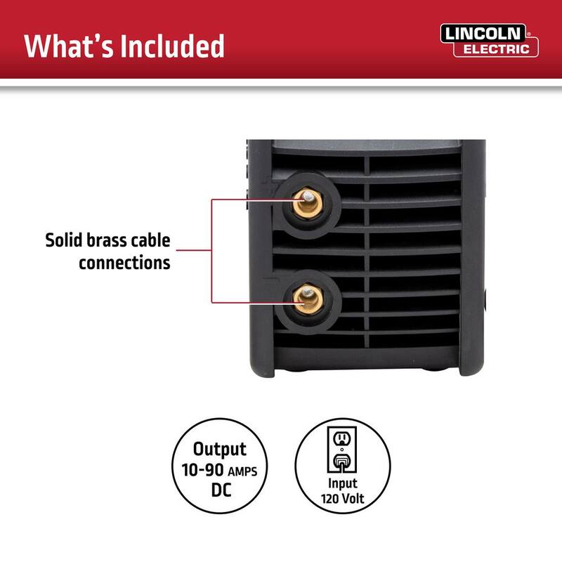 Lincoln Electric 90 Amp Inverter Arc 120 Stick Welder, Single Phase, 120-Volt - K2789-2