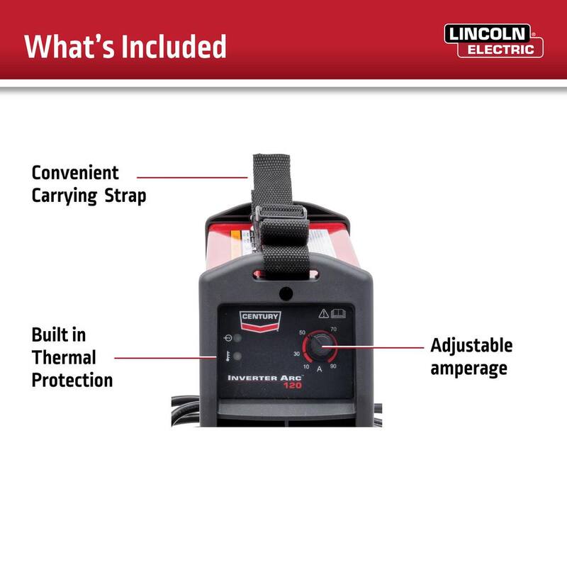 Lincoln Electric 90 Amp Inverter Arc 120 Stick Welder, Single Phase, 120-Volt - K2789-2