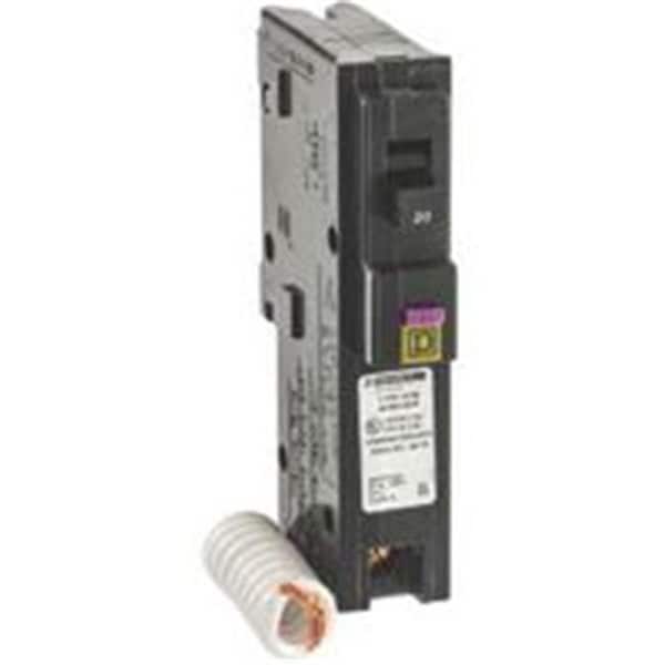 Square D Miniature Circuit Breaker, 20A, 1 Pole, 120V AC - 6995013