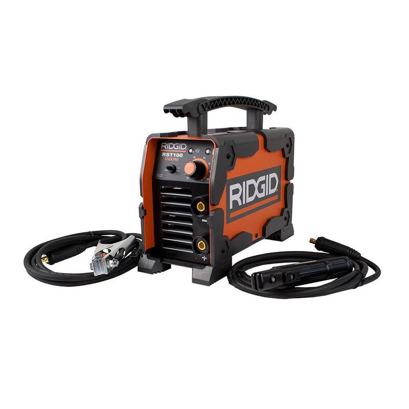 RIDGID 90 Amp, 120-Volt Electric, Arc Welder, Stick/TIG - RST100