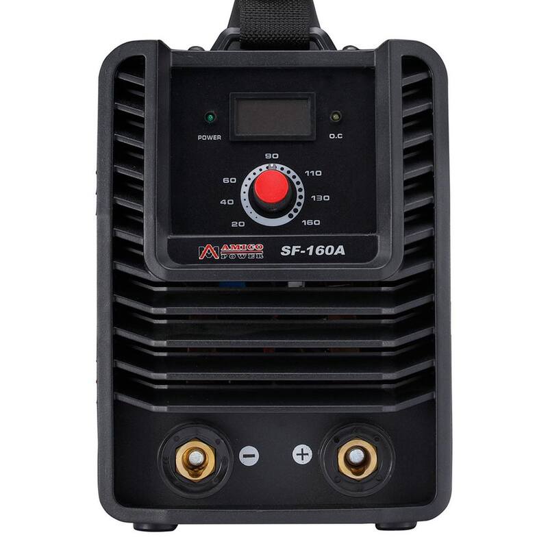 AM AMICO ELECTRIC 160 Amp Stick Arc MMA DC Welder, 110-Volt and 230-Volt Dual Voltage IGBT Digital Inverter Welding Machine - SF-160A