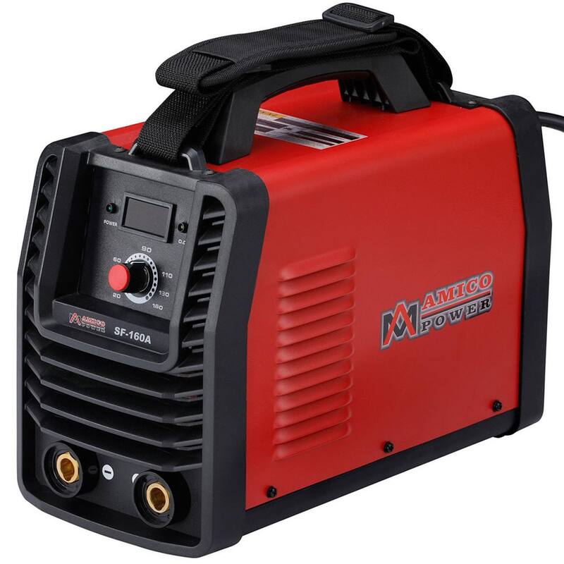 AM AMICO ELECTRIC 160 Amp Stick Arc MMA DC Welder, 110-Volt and 230-Volt Dual Voltage IGBT Digital Inverter Welding Machine - SF-160A