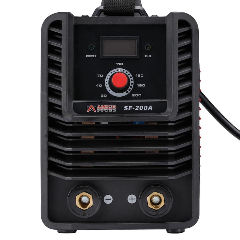 AM AMICO ELECTRIC 200 Amp 115-Volt and 230-Volt Dual Voltage Stick Arc MMA DC Welder IGBT Digital Inverter Welding Machine - SF-200A