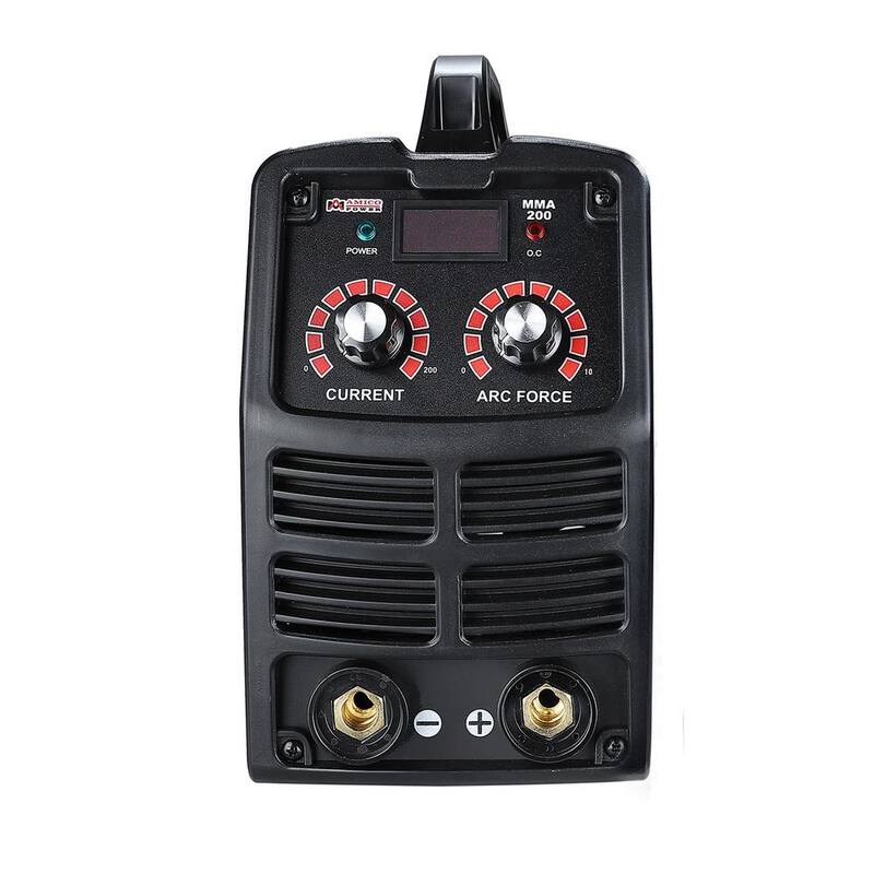 AM AMICO ELECTRIC 200 Amp Stick Arc DC Inverter Welder, 110/230V Dual Voltage Welding - MMA-200