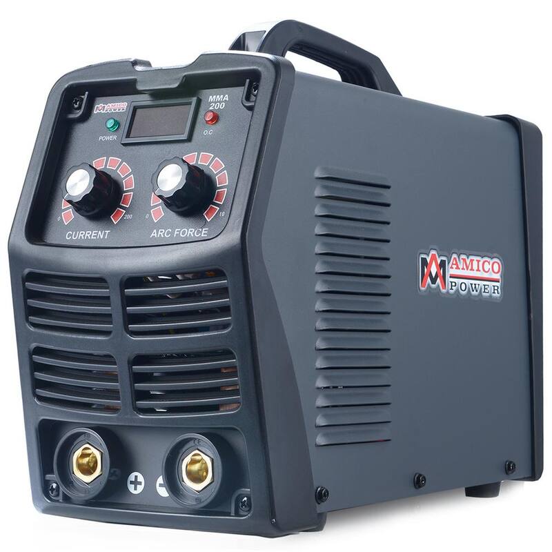 AM AMICO ELECTRIC 200 Amp Stick Arc DC Inverter Welder, 110/230V Dual Voltage Welding - MMA-200