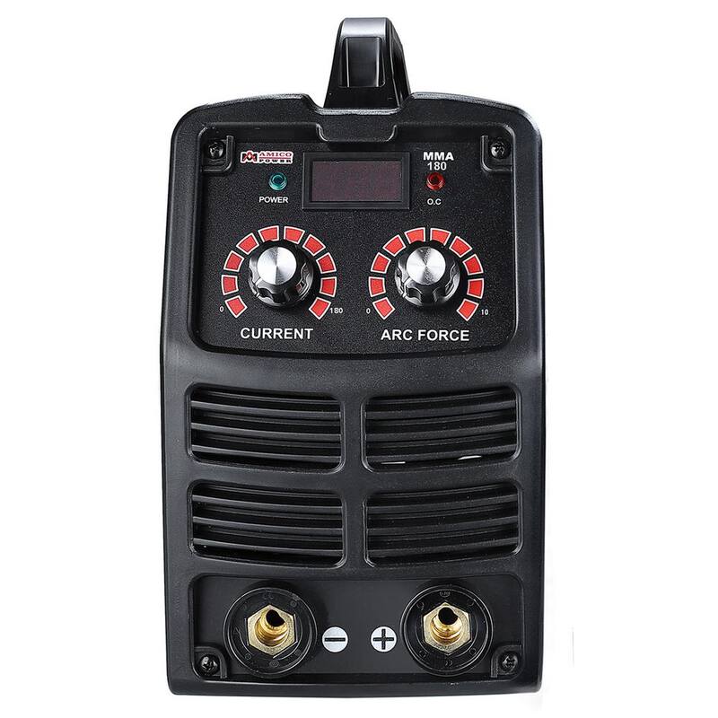 AM AMICO ELECTRIC 180 Amp Stick Arc DC Inverter Welder, 110/230V Dual Voltage Welding - MMA-180