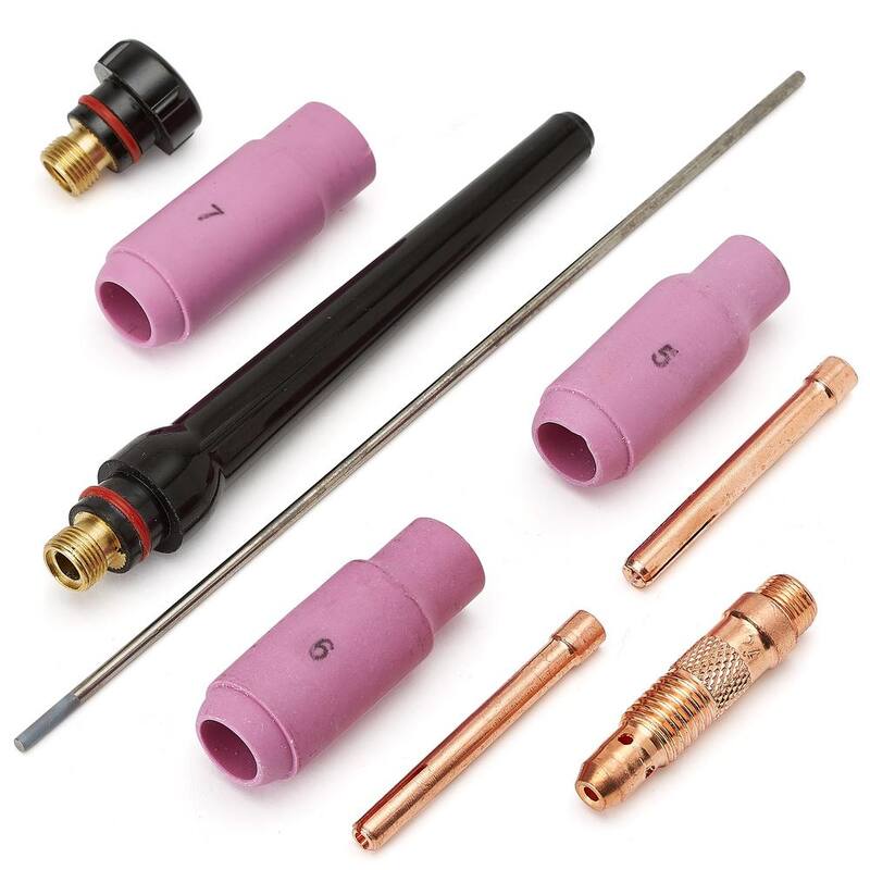 PrimeWeld TIG225X AC/DC Tig Stick Welder with CK17 Torch, Regulator Weld Aluminum 110/220 Pulse Welder - TIG225X