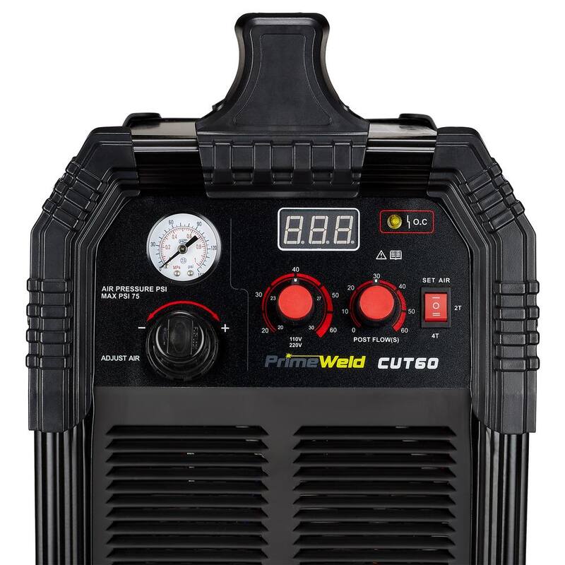 CUT60 60 Amp Pilot Arc Plasma Cutter 3/4 in. Clean Cut 110/220-Volt DC Cutting Machine CNC Ready 20 ft. Torch Blowback Start - CUT60