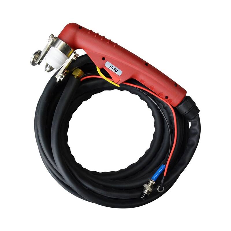 Lotos 80 Amp Non-Touch Pilot Arc IGBT Inverter Plasma Cutter for Metal, 220V, 1 inch Clean Cut - LTP8000