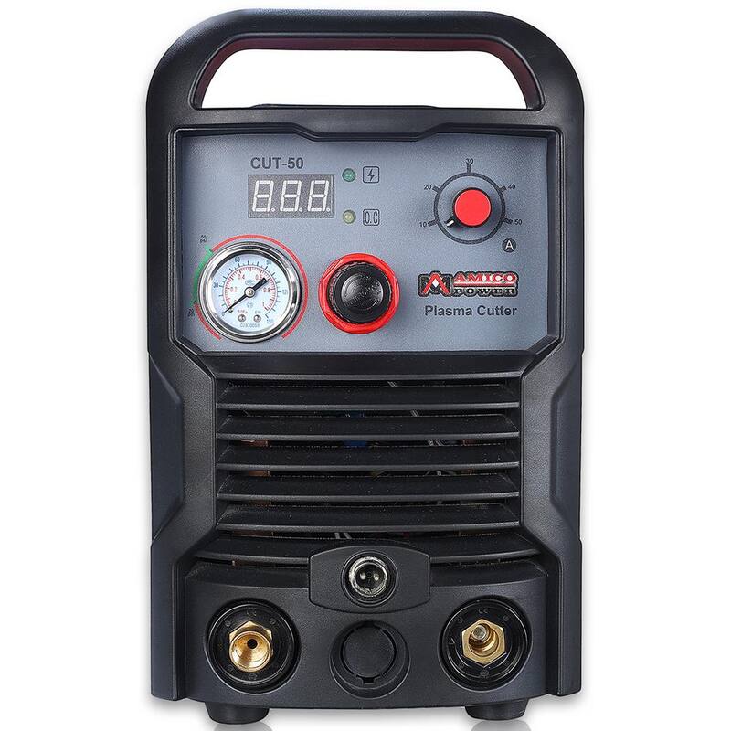 AM AMICO ELECTRIC 50 Amp Plasma Cutter Colossal Tech. 3/4 in. Clean Cut 110/230-Volt Compatible DC Inverter Cutting Machine - CUT-50