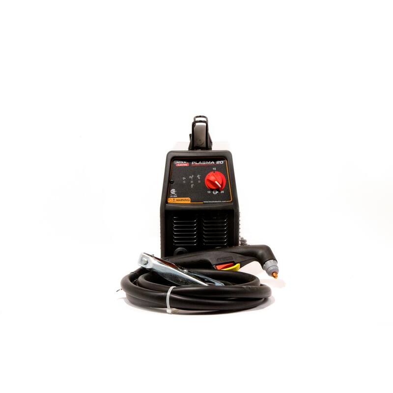 Lincoln Electric 115-Volt 20 Amp P20 Single Phase Plasma Cutter for Cutting up to 1/4 in. Steel, 9-1/2 ft. Torch Reach and 8 ft. Ground - K2820-1