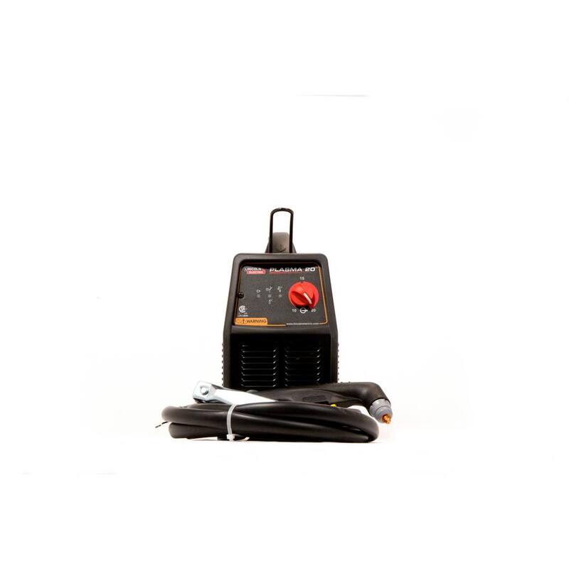 Lincoln Electric 115-Volt 20 Amp P20 Single Phase Plasma Cutter for Cutting up to 1/4 in. Steel, 9-1/2 ft. Torch Reach and 8 ft. Ground - K2820-1