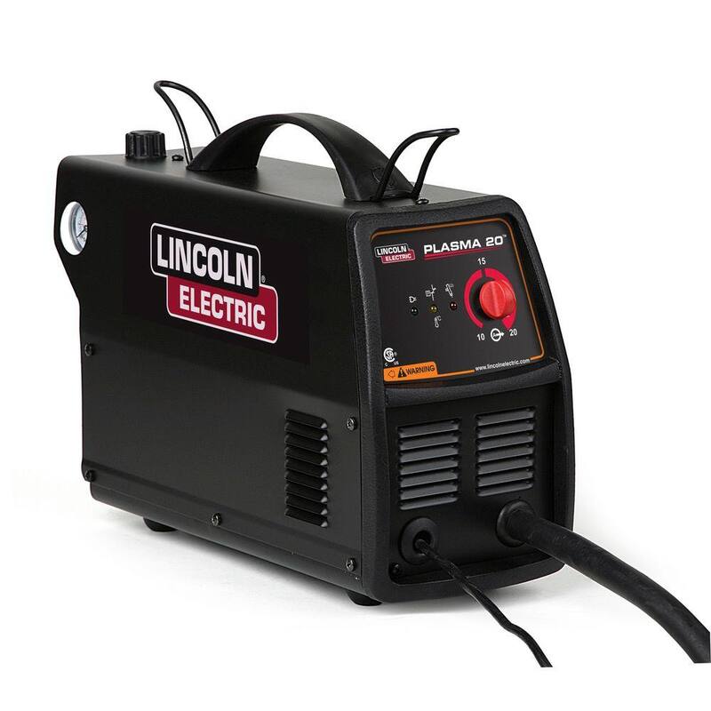 Lincoln Electric 115-Volt 20 Amp P20 Single Phase Plasma Cutter for Cutting up to 1/4 in. Steel, 9-1/2 ft. Torch Reach and 8 ft. Ground - K2820-1