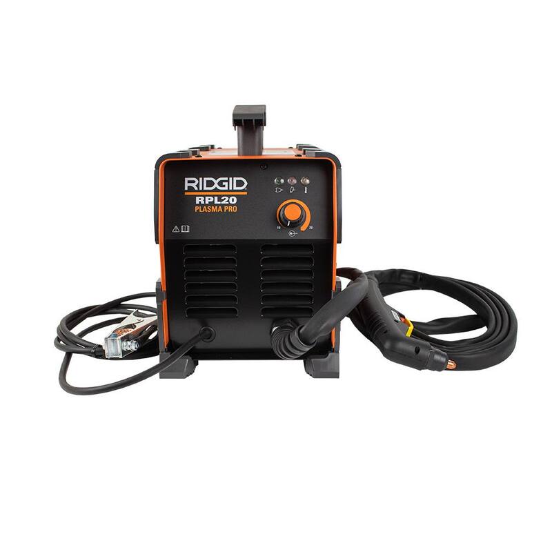 RIDGID 20 Amp Plasma Pro Plasma Cutter 120V Input Cuts up to 1/4 in. Inverter Technology - RPL20