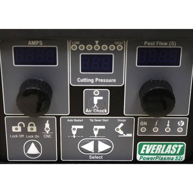 Everlast 50 Amp PowerPlasma 52i IGBT Inverter Plasma Cutter with 15/16 in. Maximum Cutting Capability, Dual Voltage - PowerPlasma52i