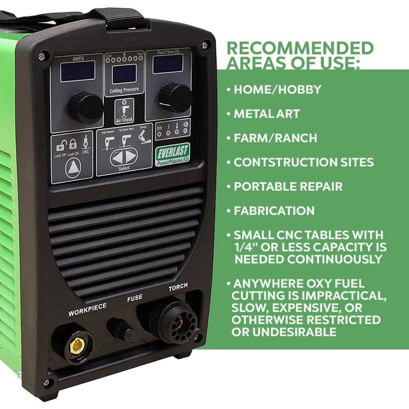 Everlast 50 Amp PowerPlasma 52i IGBT Inverter Plasma Cutter with 15/16 in. Maximum Cutting Capability, Dual Voltage - PowerPlasma52i