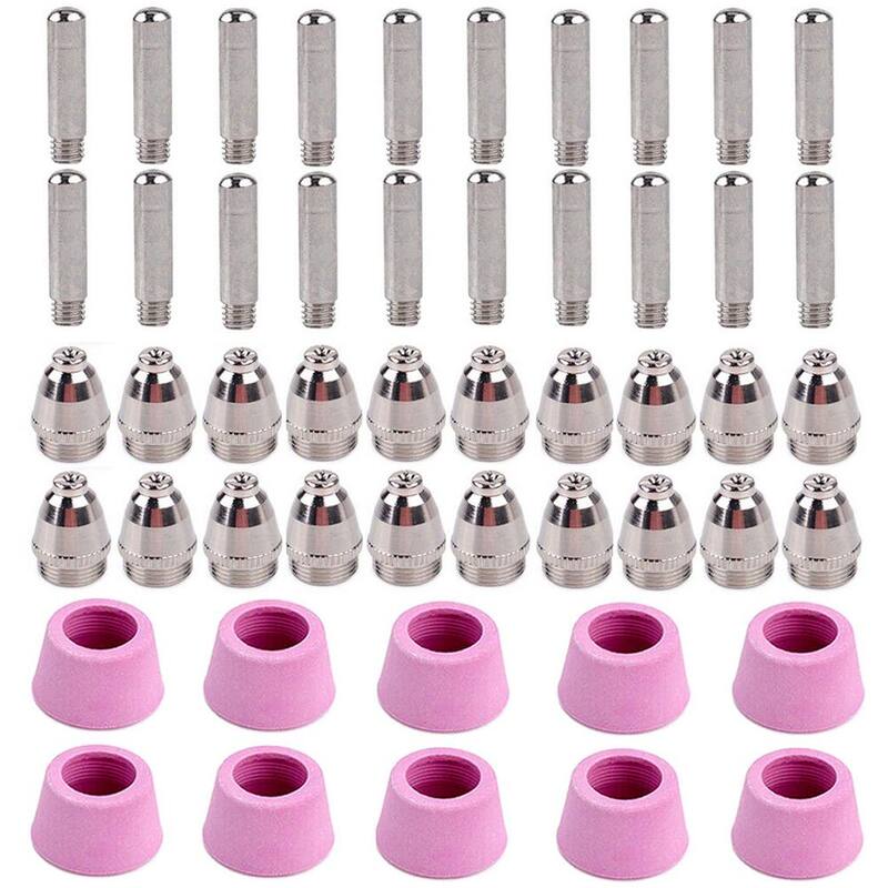 AMICO POWER 50 Amp - 60 Amp Plasma Cutter Consumable Set, Use for CUT-50 CUT-60 APC-50 APC-60 CUT-55M and CTS-200 - CUT50-G50