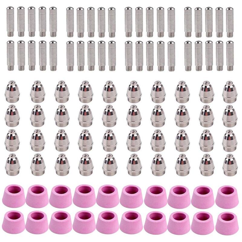 AMICO POWER 50 Amp - 60 Amp Plasma Cutter Consumable Set, Use for CUT-50 CUT-60 APC-50 APC-60 CUT-55M and CTS-200 - CUT5060-100