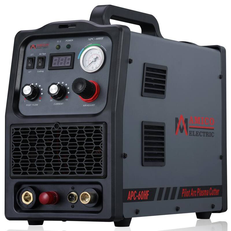 AM AMICO ELECTRIC APC-60HF, 60 Amp Non-touch Pilot Arc Plasma Cutter, 1.0 in. Clean Cut, 80% Duty Cycle 90-Volt to 300-Volt Wide Voltage - APC-60HF