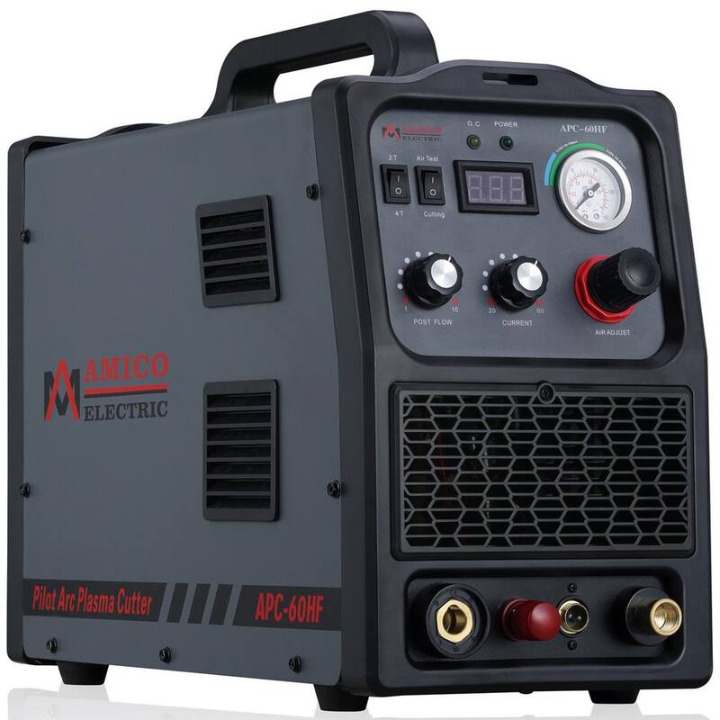 AM AMICO ELECTRIC APC-60HF, 60 Amp Non-touch Pilot Arc Plasma Cutter, 1.0 in. Clean Cut, 80% Duty Cycle 90-Volt to 300-Volt Wide Voltage - APC-60HF